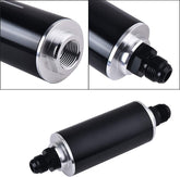 Inline Fuel Filter High Flow 100 Micron Cleanable AN6 AN8 AN10 Adapter Universal
